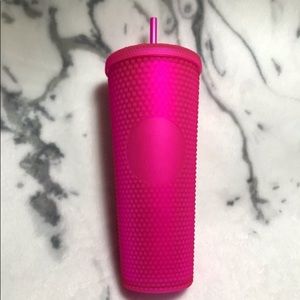 Neon Pink Studded Starbucks Tumbler Venti NWT
